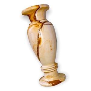 Large Teakwood Marble Vase